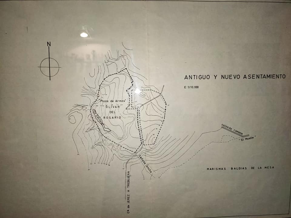 Plano de la ocupación actual del Cortijo del Rosario donde se ubica gran parte del yacimiento.